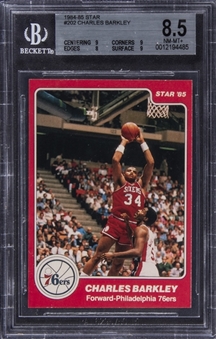 1984-85 Star #202 Charles Barkley Rookie Card - BGS NM-MT+ 8.5